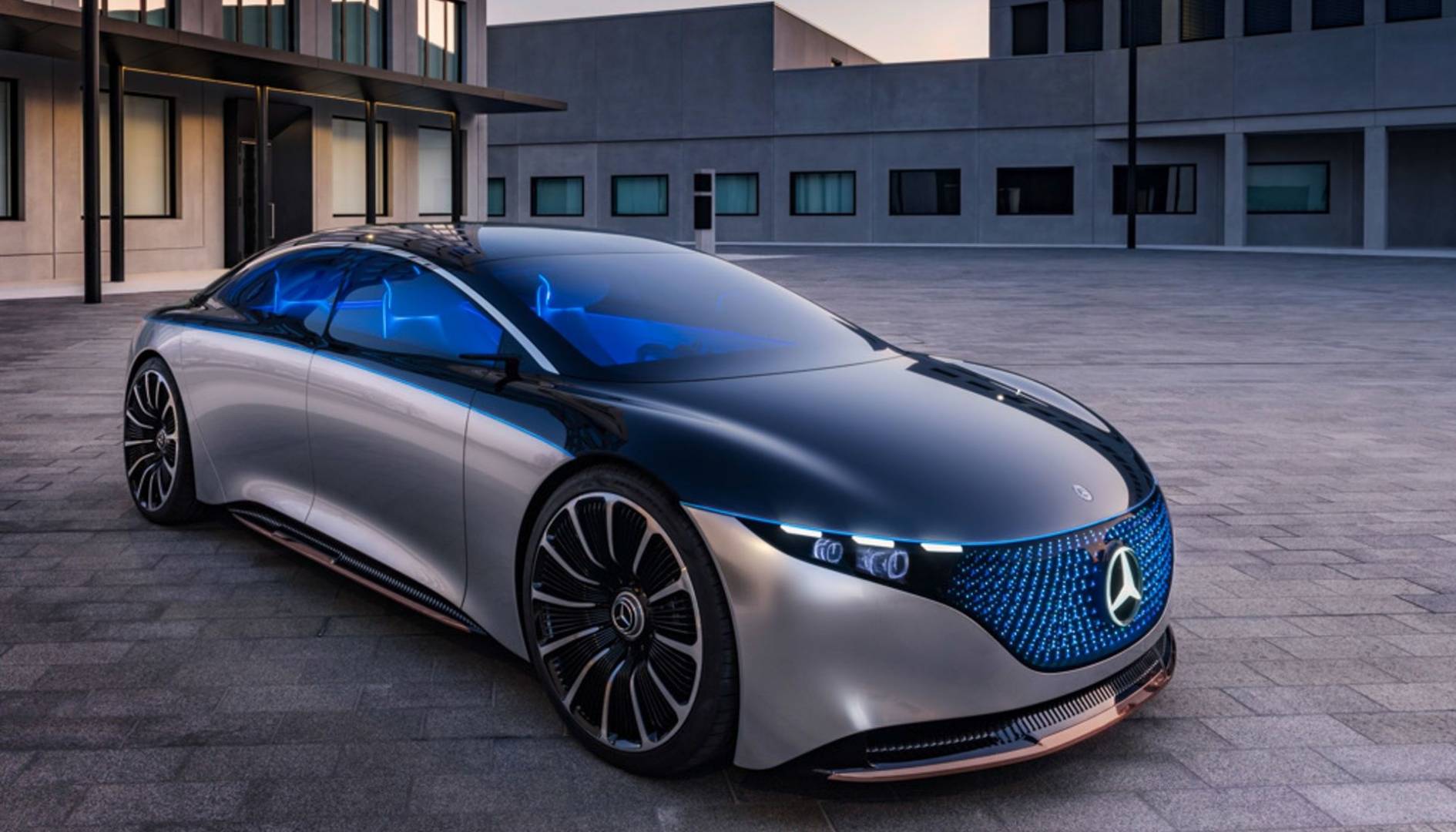 elektromos Mercedes-Benz EQS koncepció szemből