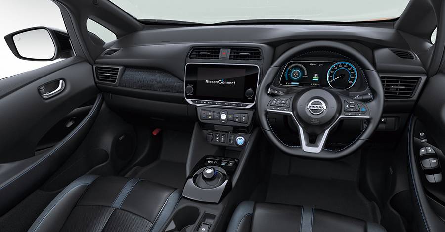 Az új Nissan Leaf belső tere